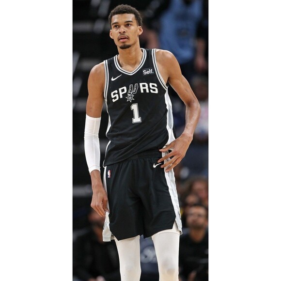 Victor Wembanyama (Nike)-(Spurs)-(Jersey)-(Black)-(New Condition)-(Size:XL)-$100 - Picture 2 of 10